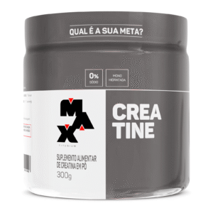 Creatina Monohidratada em Pó Sem Glúten 300 gramas - Max Titanium